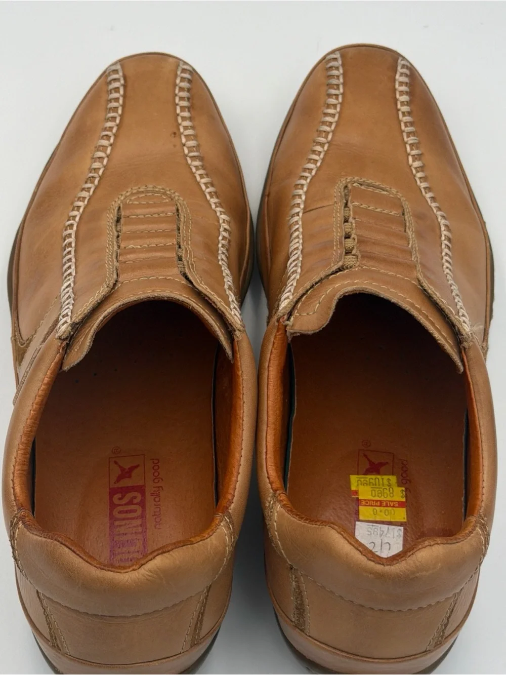 Pikolinos 07F-5046 Suecia Castor Brown Leather Slip On Shoes Men’s Sz 42 - READ